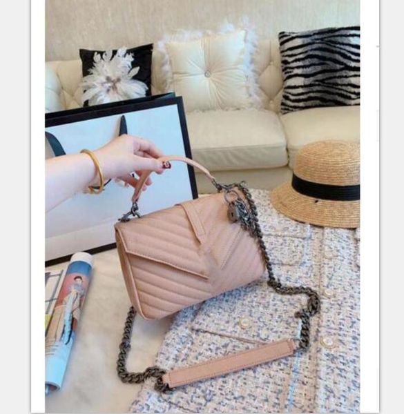 

female luxury bag metal letter logo decorative designer shoulder bags