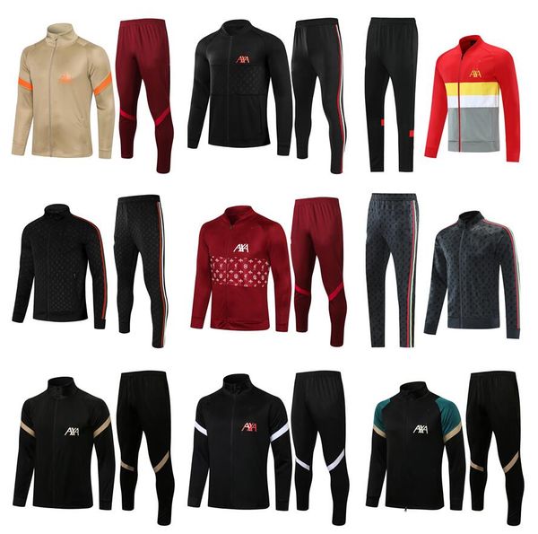 

2021 2022 soccer jerseys thiago alexander arnold henderson shaqiri a.becker sets tracksuits sportswear suit jersey 21 22 training uniform tr, Black;yellow
