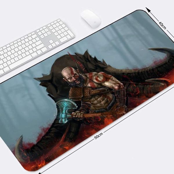

mouse pads & wrist rests god of war gaming pad large gamer anime big mat computer desk keyboard