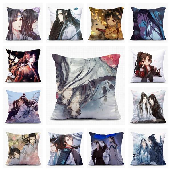 

pillow case anime modaozushi handsome home textile custom decorative cushion covers sofa pillowcase houseware room xmas gift a01