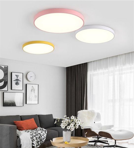 

ceiling lights macaron nordic european style 5cm thickness led lamp
