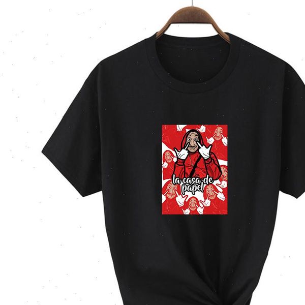 

short sleeve beautiful beauty graphic new t shirt women personality womens shirt la casa de papel letter print t shirt, White