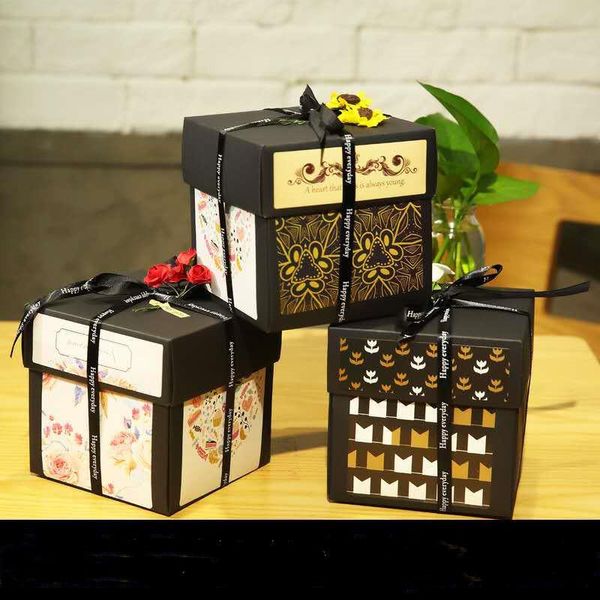 

gift wrap diy surprise love explosion box for anniversary scrapbook po birthday