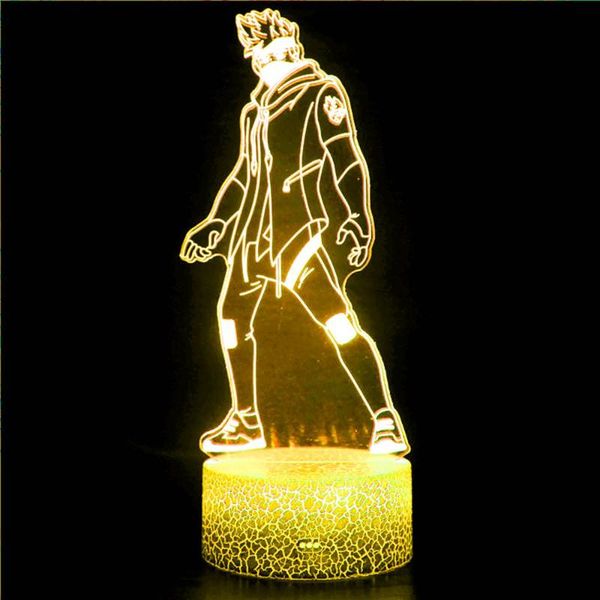 

night lights light toy japanese anime character against the player model children usb variable birthday gift 3d led
