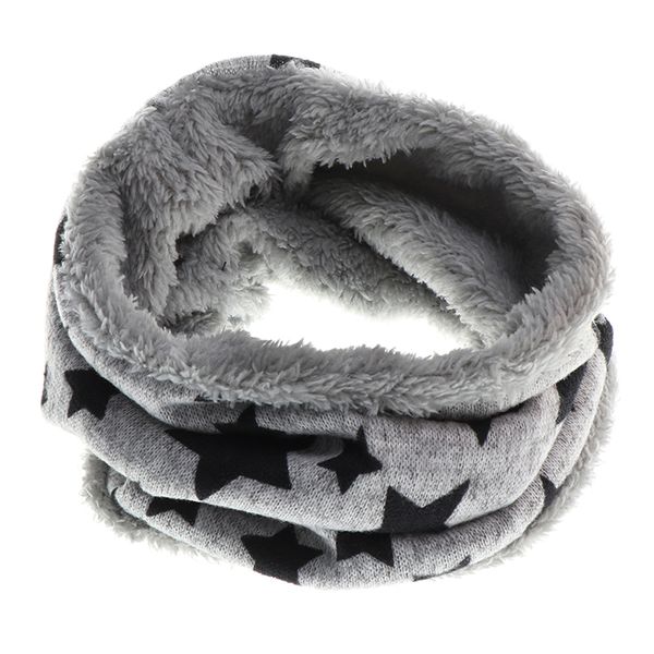 

autumn winter children scarf five stars print baby scarf boys and girls cotton kids dot print ring children loop scarves, Blue;gray