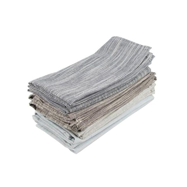 

table napkin 30 x 40cm set of 12 cloth dinner napkins cotton linen fabric placemats 4 colors