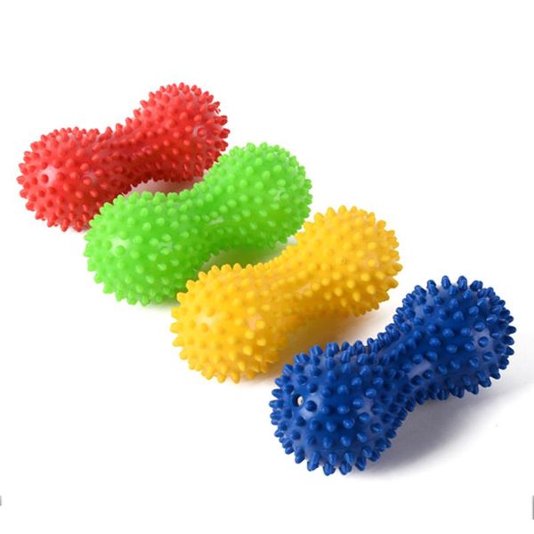 

yoga balls fitness ball pvc peanut shape spiky massage trigger point therapy stress relief massager