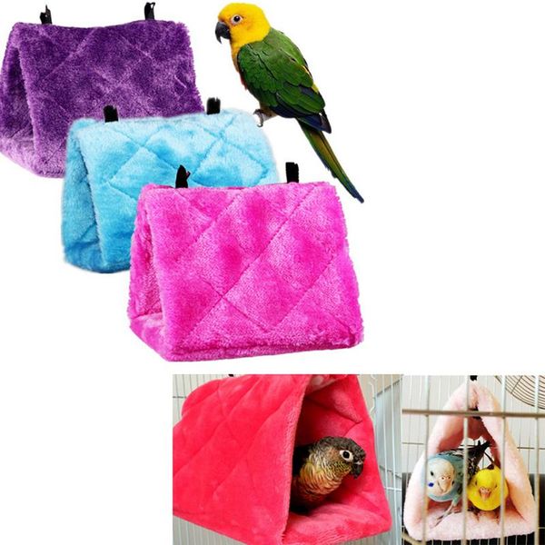 

pet bird parrot parakeet budgie warm hammock cage hut tent bed hanging cave cages