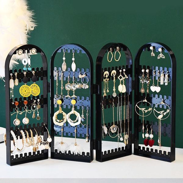 

storage bottles & jars earring organizer jewelry box display rack case tray holder