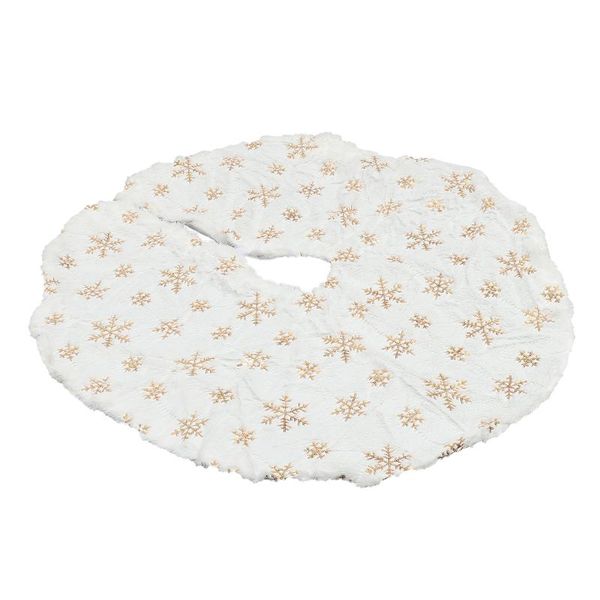 

christmas decorations tree carpet snowflake plush xmas apron party decorative skirt