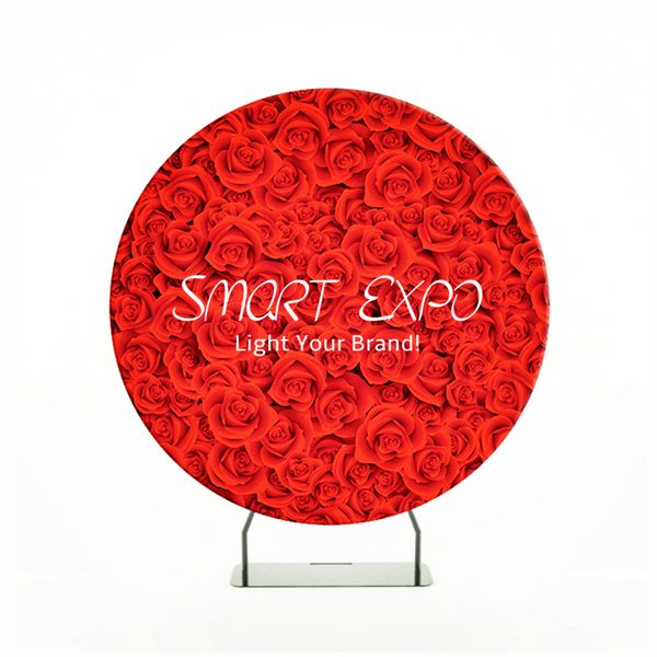 

retail supplies premium event p backdrop stand custom pillowcase round backwall with printing and flat bag packing