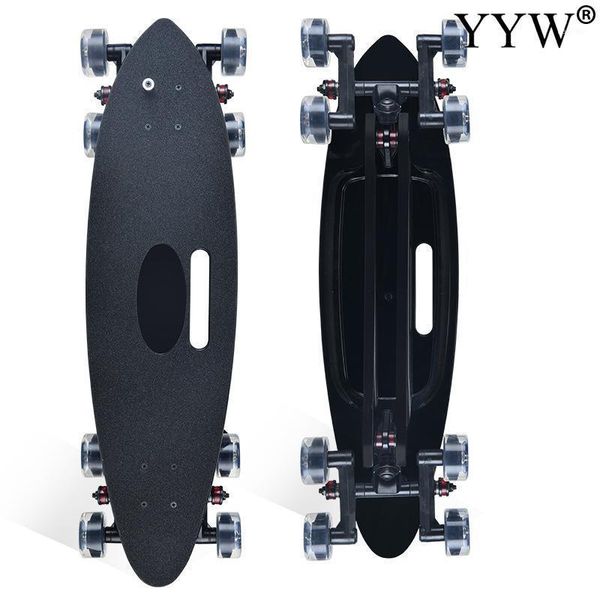 

skateboarding 2021 brand 8 wheels skateboard land curiser big fish board flat carver surt skate for beginner flashing longboards1