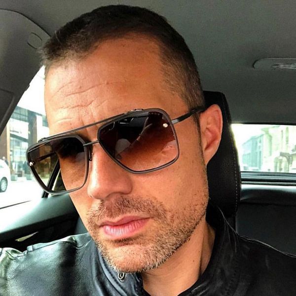 

sunglasses ray beim brand classic mach six style gradient cool men vintage design sun glasses uv400 shade oculos de so, White;black