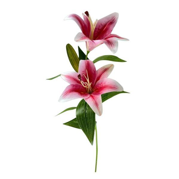 

decorative flowers & wreaths simulation lily wedding bridal bouquet fake flower floral decoration 55cm nature look artificial