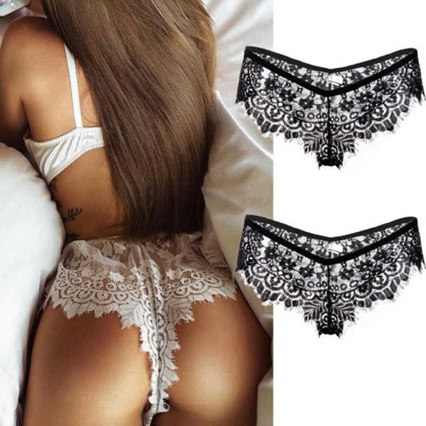 

salablenew women transparent ees panties high tail underwear short g-string thongs fashion black white, Black;pink
