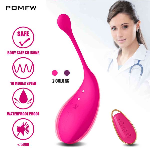 NXY Eier Massage Vibrator Ei Sexspielzeug für Erwachsene Frauen Paare Klitoris Stimulator Masturbator G-Punkt Vaginal Vibrieren 1124