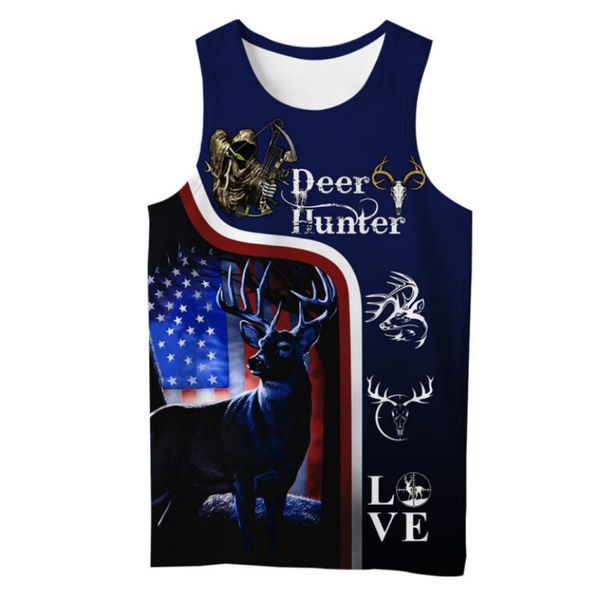 

dear pattern 3d printed men' vest summer daily travel street party beach novel visual stimulation gothic style, White;black
