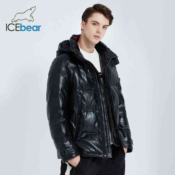 

icebear 2021 winter cotton-padded et breathable thick and warm men's casual coat mwd20866d, Black;brown