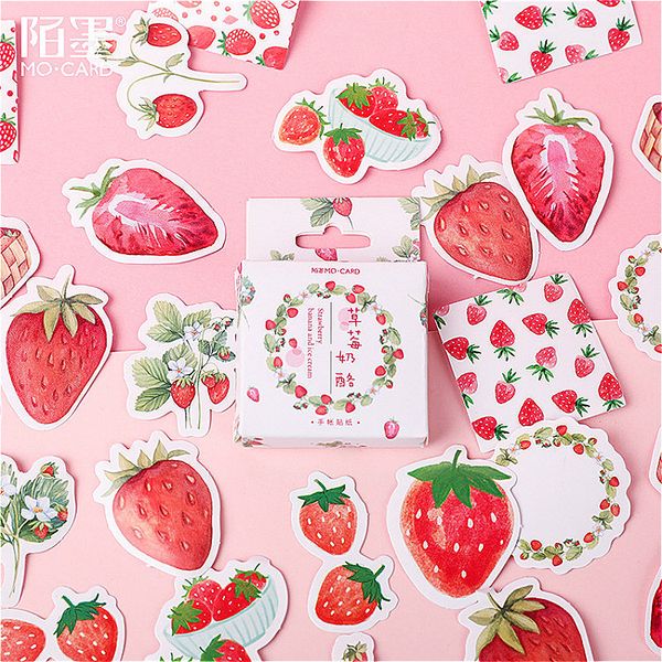

6pieces/lot 1pack delicate strawberry cheese washi tape basic color paper washi tape adhesive tape decorative label stationery tapes