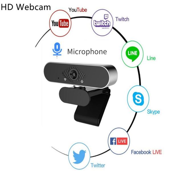 

webcams hd 1080p webcam mini computer pc webcamera with microphone rotatable cameras for live broadcast video calling conference work