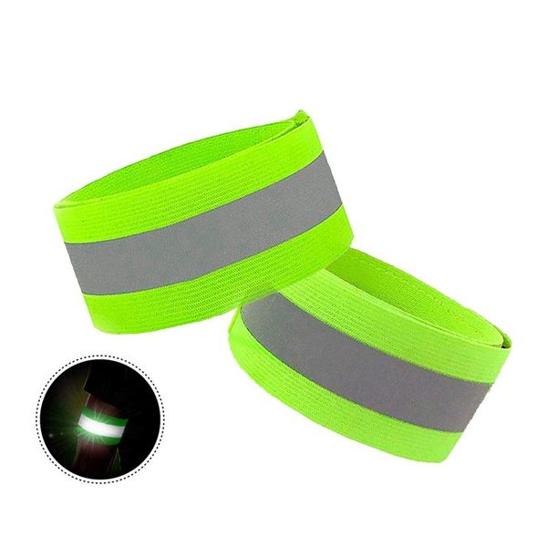 

wrist support reflective bands running gear,adjustable armband arm ankle leg band ,for clothing biking and safety, Black;red