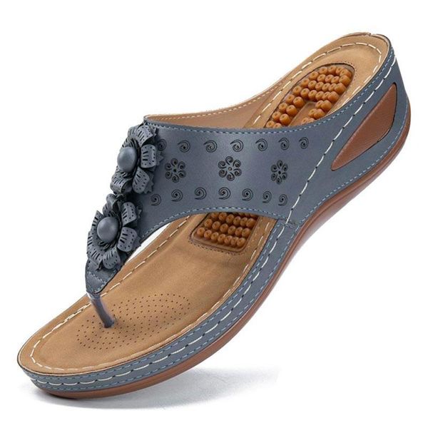 

sandals women 2021 fashion flowers comfortable flip flop platform solid color walking casual beach shoes female plus size, Black