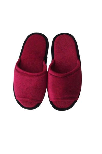 

slippers women burgundy home slipper, Black