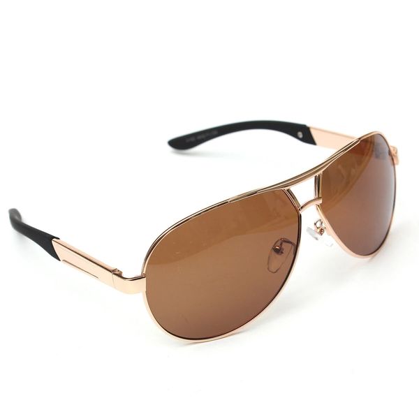 

men's gold polarized sunglasses driving eyewear glasses outdoor sport, Black