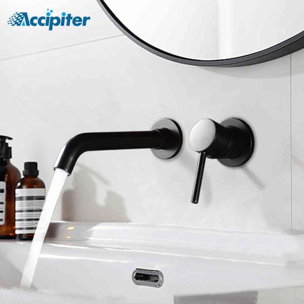 

bathroom sink faucets basin water tap wall mount brass matt black modern faucet ng2w
