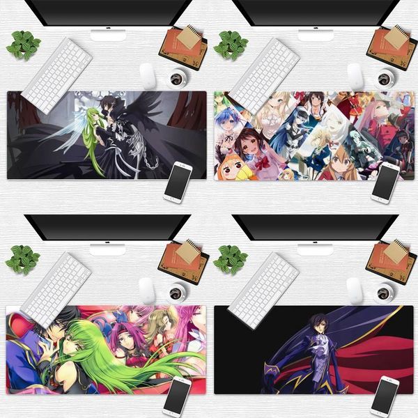 

mouse pads & wrist rests code geass anime beautiful mat desk table protect gamer office work large pad mats non-slip lapcushion