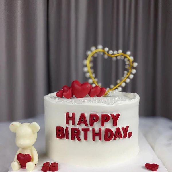 

other event & party supplies love pearl birthday cake er decoration led light bear wedding decorationchristmas colorful string lights