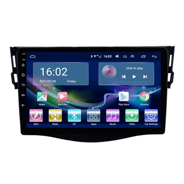 2G + 32G Android 10 DSP Radio de coche Reproductor de video multimedia Navegación GPS para TOYOTA RAV4 2007-2012