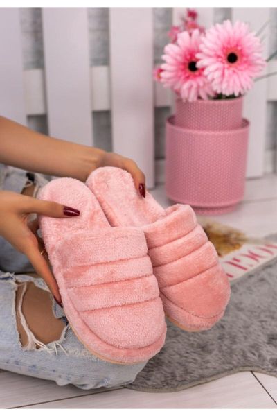

slippers women home slipper fleece velvet powder okt-kdn-kst-200970, Black