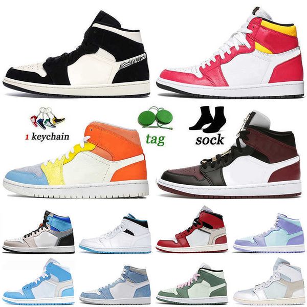 

fashion 1 off mens basketball shoes 1s women men high og hyper royal nik air light fusion red prototype