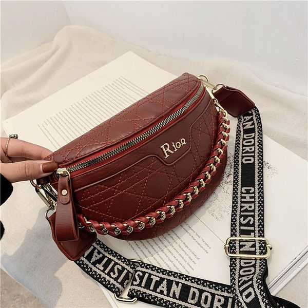 

outlet online 70% off sale ins fashion women's bag 2021 new waist single shoulder korean chain single shoulder messenger chest