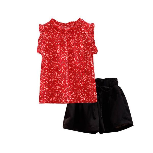 

clothing sets baby girls summer fashion sleeveless & shorts kids clothes suits 4 5 6 7 8 9 10 11 12 years children outfits, White