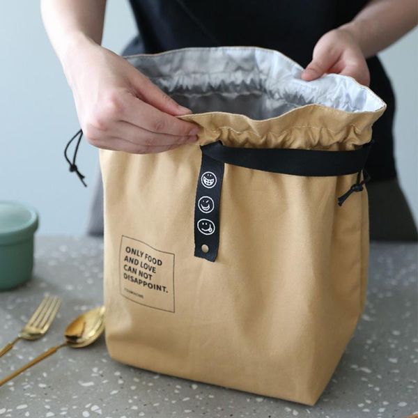 

storage bags beam port portable lunch bag thermal insulated box tote cooler handbag for women handy food