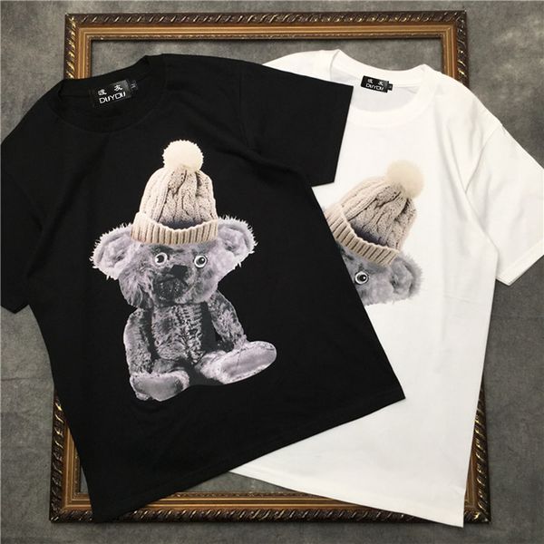

2021 new barrett men's short-sleeved t-shirt koala wearing a hat pattern women t shirts|streetwear 2191001612 65pb, White;black