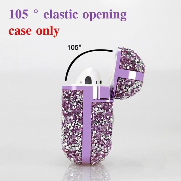 

for pro changing case crystal diamond bag shell ear lost hooks with case anti v8a5