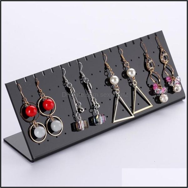 

packaging & jewelry pouches, bags acrylic necklace pendant display stand women organizer holder storage case bracelet rack drop delivery 202, Pink;blue