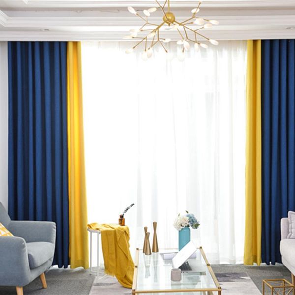 

curtain & drapes modern blackout curtains for living room bedroom window treatment solid finished 1 panel
