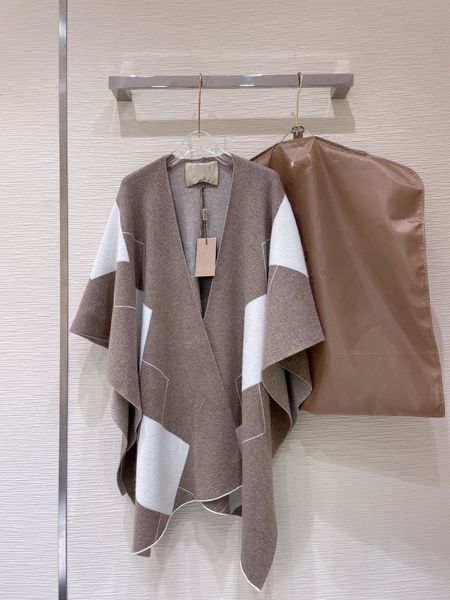 

milan runway cape 2021 autumn winter women's coats high end jacquard women's designer outerwear 1011-18, Black