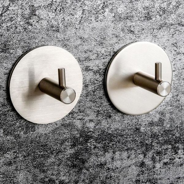 

hooks & rails 1 piece of key hook kitchen towel rack bathroom accessories storage bag stainless steel high-end self-adhesive hanger