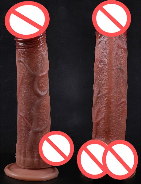 Pene realistico Enormi dildo per donne Giocattoli lesbici Big Fake Dick Silicone Femmine Prodotto per adulti