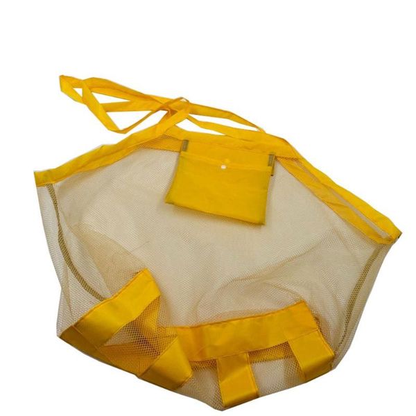 

storage bags mesh beach bag network handbag shoulder outdoor shell summer toy organizers