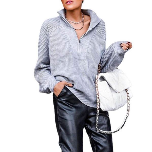 

women's sweaters autumn winter women casual long sleeve striped patchwork jumpers ladies knitted fashion zip v-neck pullover lady, White;black