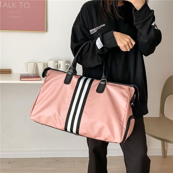 

duffel bags yilian large capacity travelling bag lady's hand oxford cloth waterproof luggage short trip