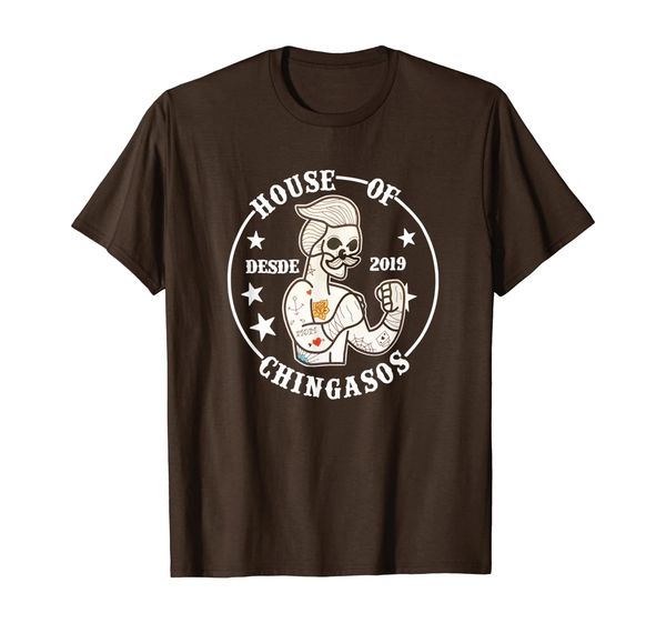 

house of desde chingasos 2019 funny boxing tattoo tee t-shirt, White;black