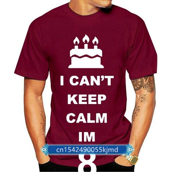 

men's t-shirts i cant keep calm im 8 - 8th birthday gift t-shirt for year old boys girls, White;black