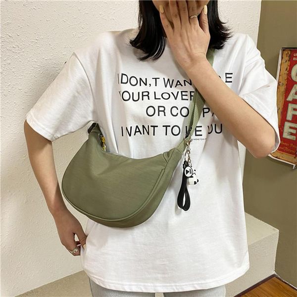 

shoulder bags 2021 nylon cloth messenger bag female fashion korean version dumpling crossbody light armpit single